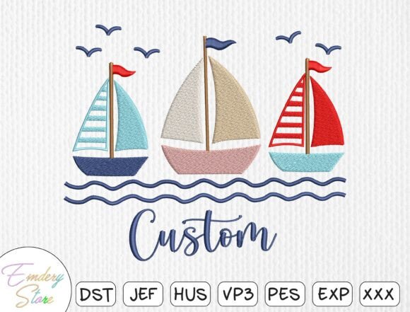 Customizable Nautical Embroidery Design Review