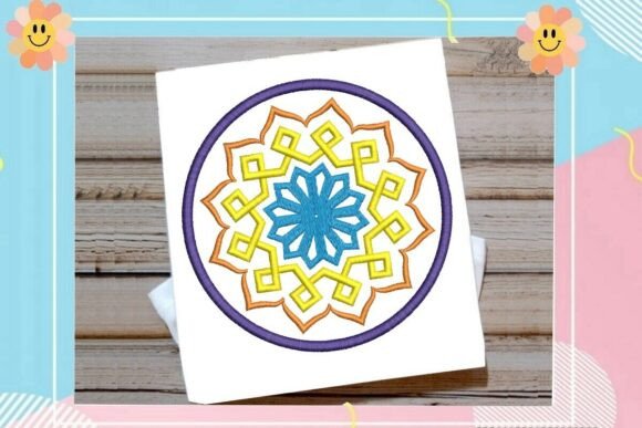 Islamic Key Mandala: Elegant Embroidery for Etsy