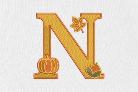 Letter N Autumn Monogram: A Designer Review