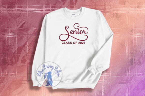 Senior Class 2027: Elegant Script for Boutique Apparel