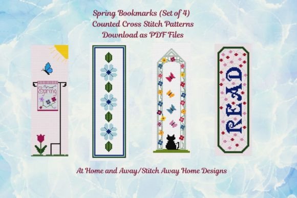 Spring Cross Stitch Bookmarks Set of 4 Review