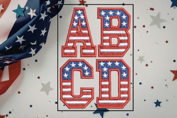 Stars and Stripes Alphabet: Patriotic Embroidery Review