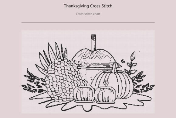 Thanksgiving Cross Stitch: A Seller’s Review